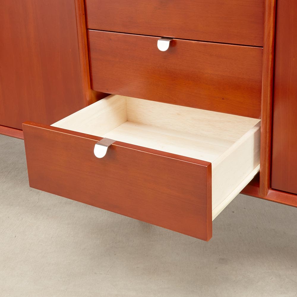 ヴィンテージ調 Vカットシリーズ リビングボード 160cm 通販 - ディノス