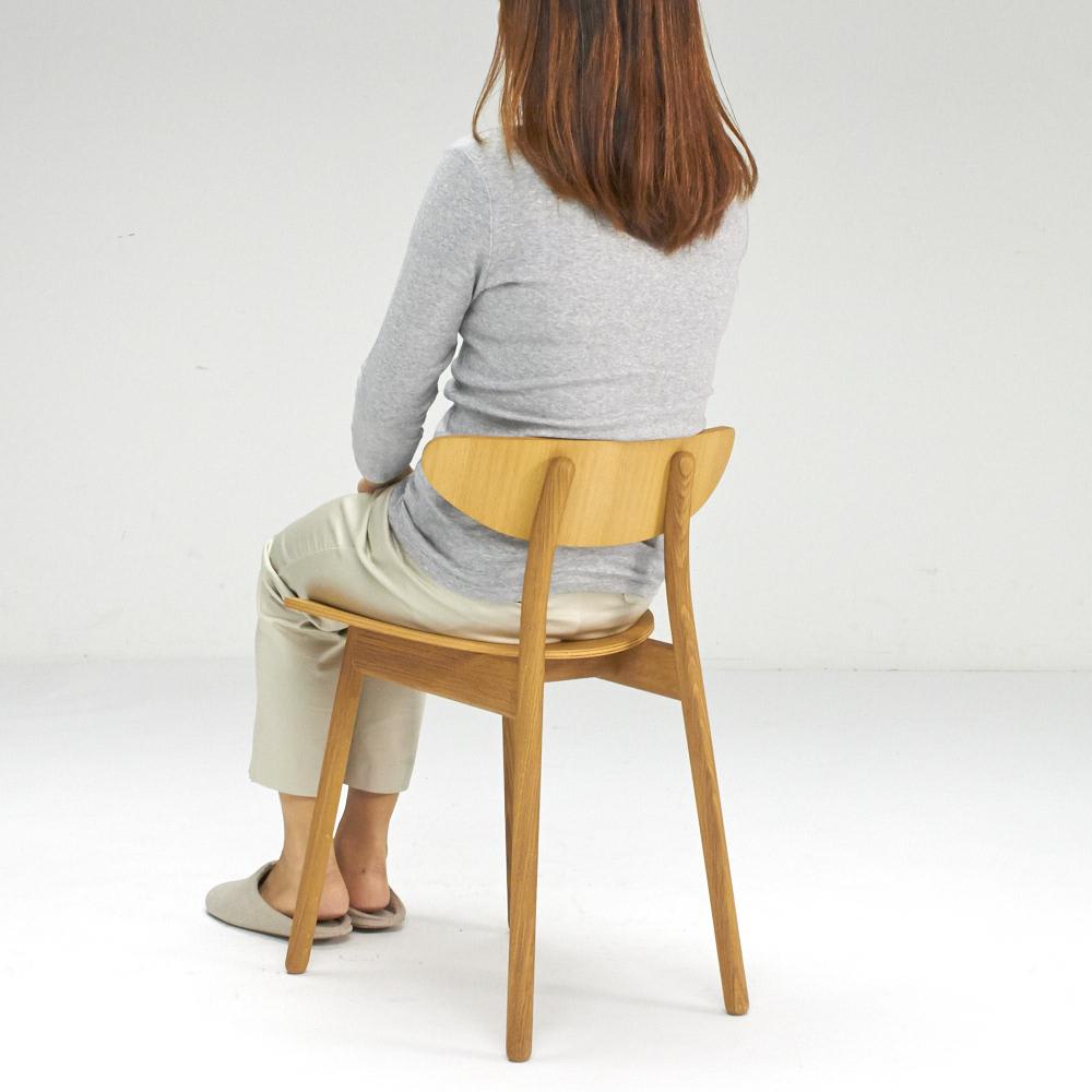 cobrina/コブリナ オーク天然木 ダイニングチェア 板座 通販 - ディノス