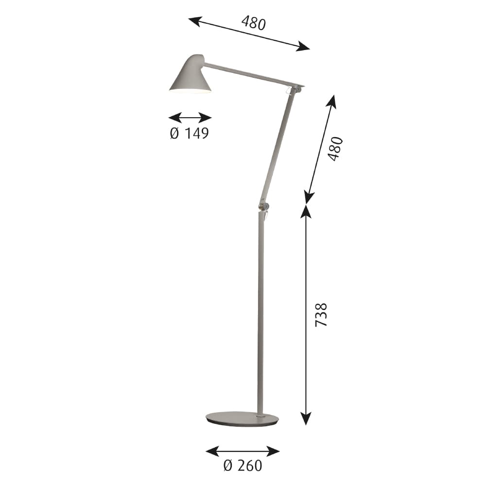 Louis Poulsen/ルイス ポールセン NJP フロアライト 通販 - ディノス