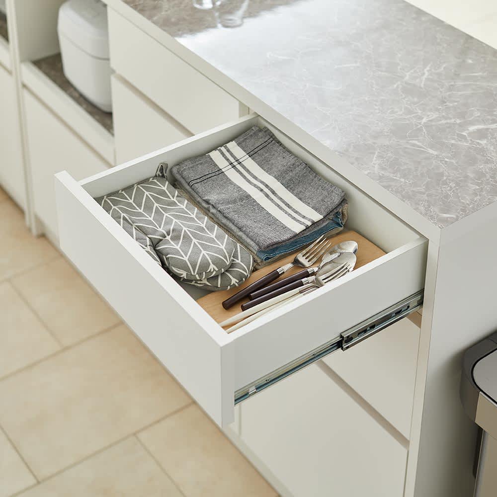 Granite/グラニト アイランド間仕切りキッチンカウンター幅120cm 家電