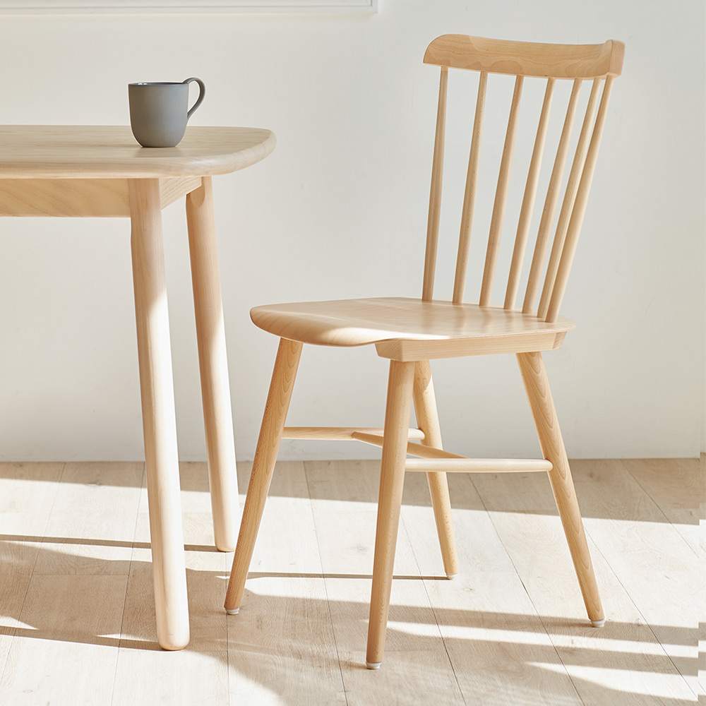 ウィンザーチェア（ベーシックカラー）曲げ木ダイニングチェア［チェコ