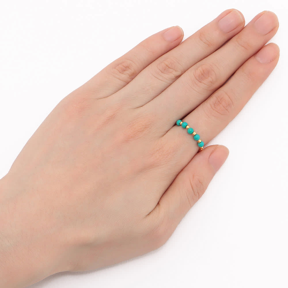 K18 ターコイズ フリーリング 通販 - ディノス