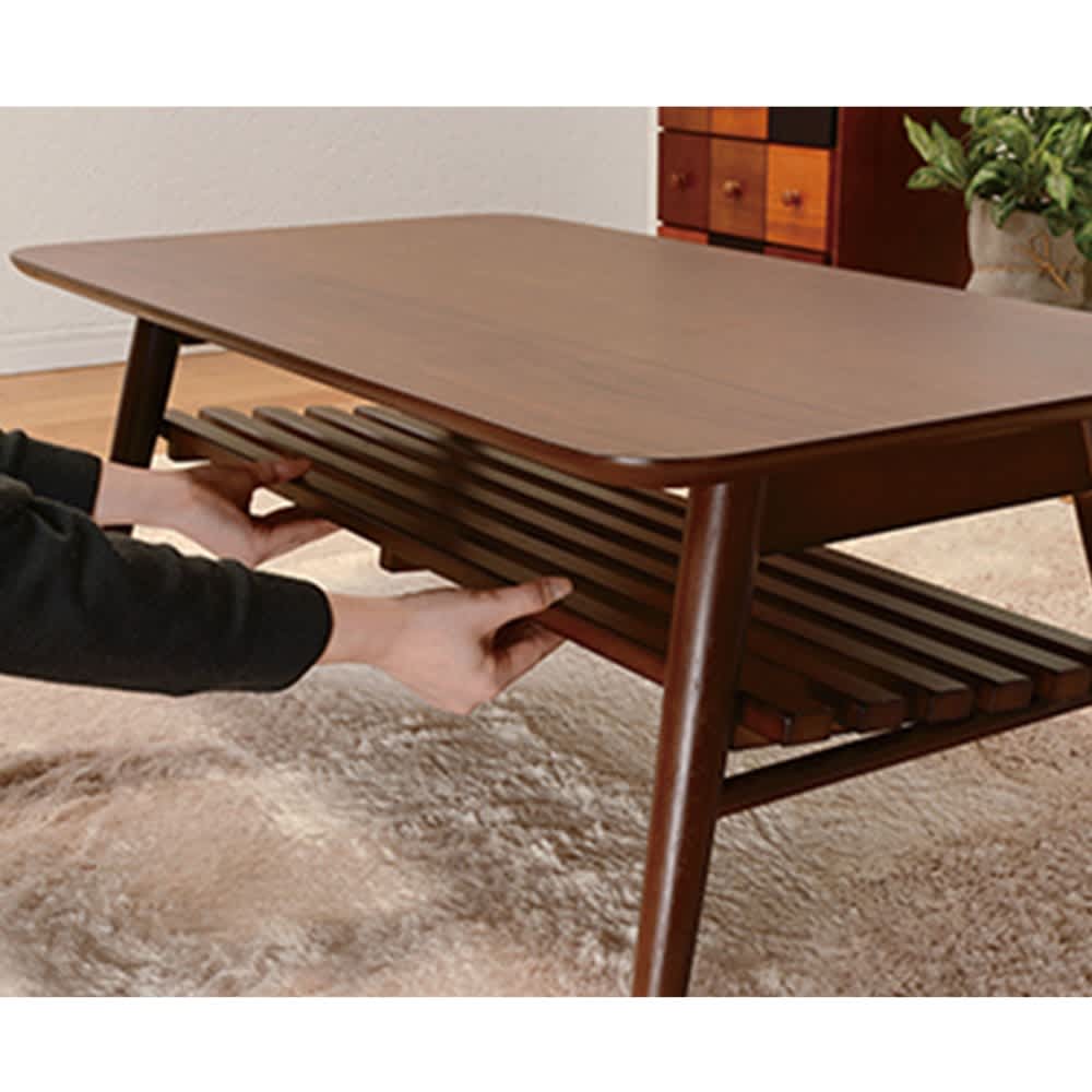 天然木折りたたみテーブル（スクエア） 通販 - ディノス