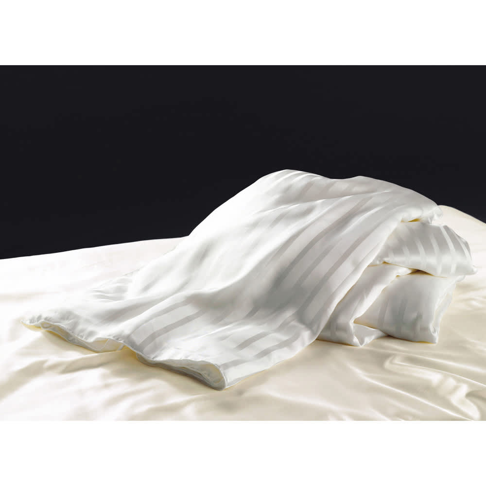 洗えるオールシルクサテン織りシリーズ 手引き真綿の合掛け布団