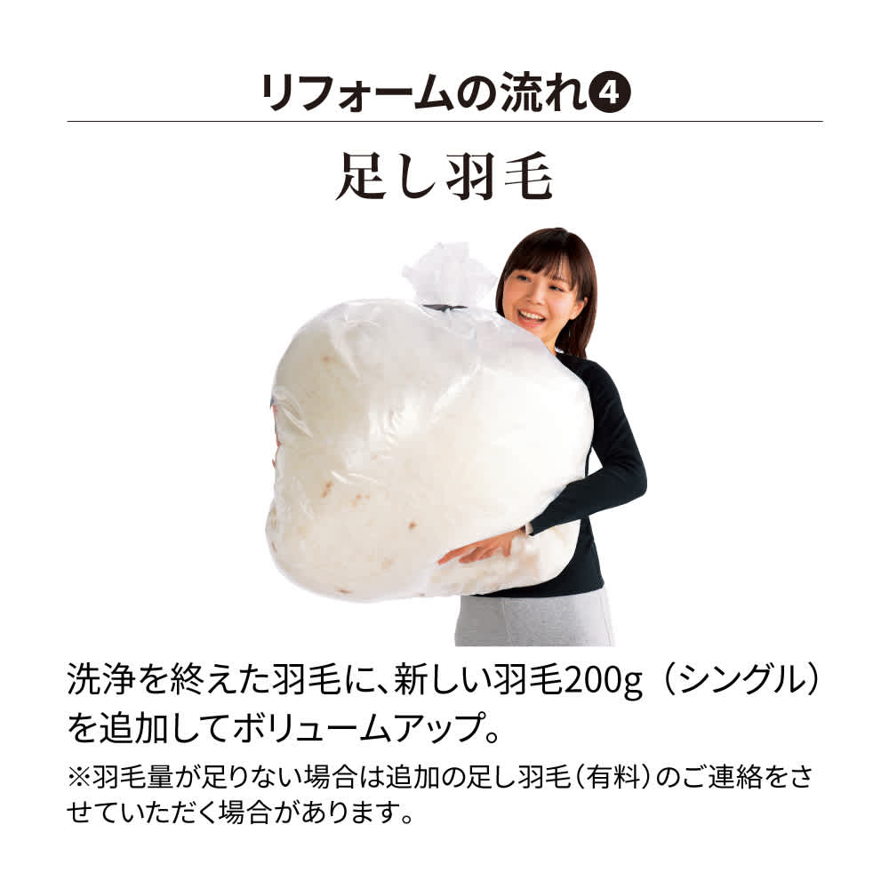 創業明治14年花嫁わた羽毛布団フルリフォームシリーズ プレミアム