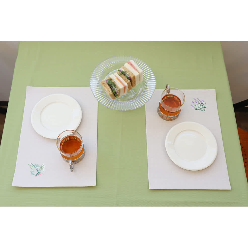 刺繍ティーマット 選べる2枚組 通販 - ディノス