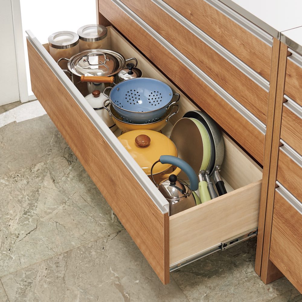 ステンレストップ間仕切りカウンター 幅90cm 通販 - ディノス