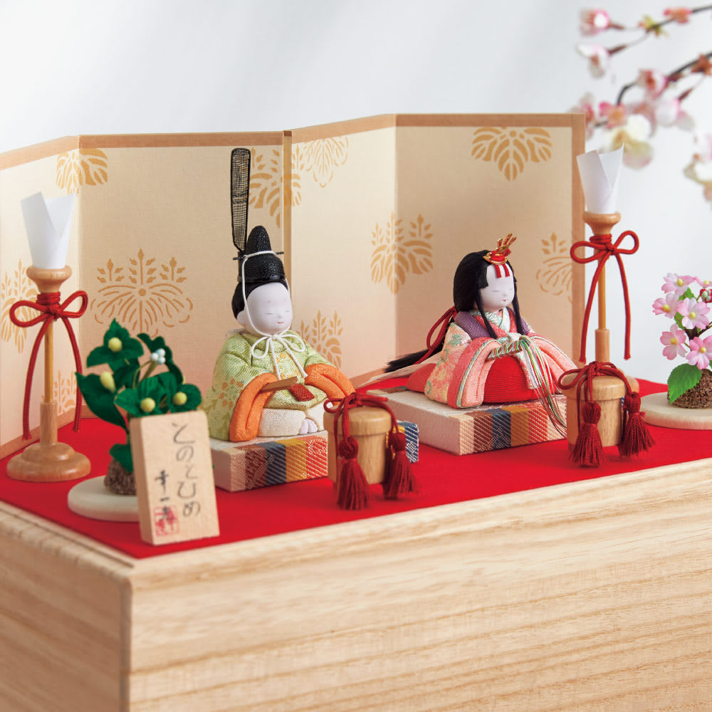 江戸木目込雛人形 桐箱と飾りのセット 通販 - ディノス
