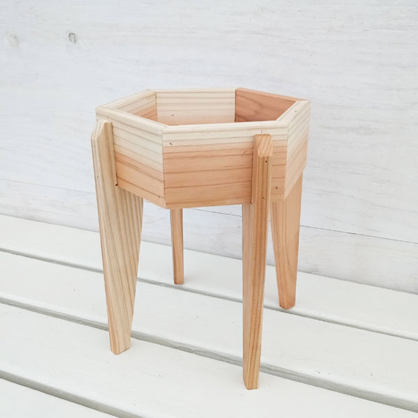 園芸ネット本店｜（わけあり特価）木製ポットスタンド（内径13cm、高さ