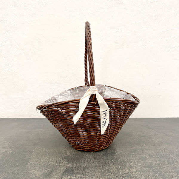 園芸ネット本店｜PPラタンバスケット山型Lブラウン（3207） の通販