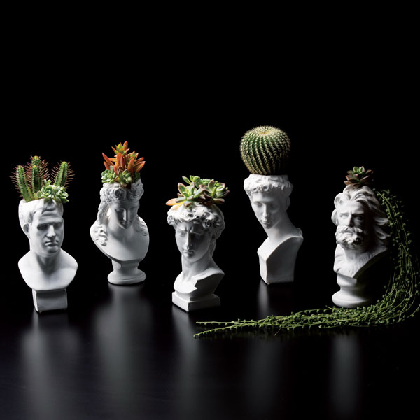 園芸ネット本店｜石膏像ポット（ジュリアーノ・メディチ）（4416） の