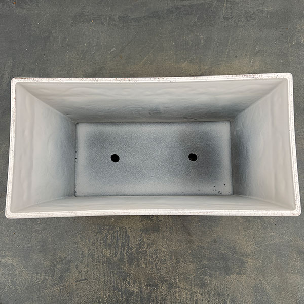 園芸ネット本店｜ボールドアラベスク プランターWH / ホワイト／幅36cm