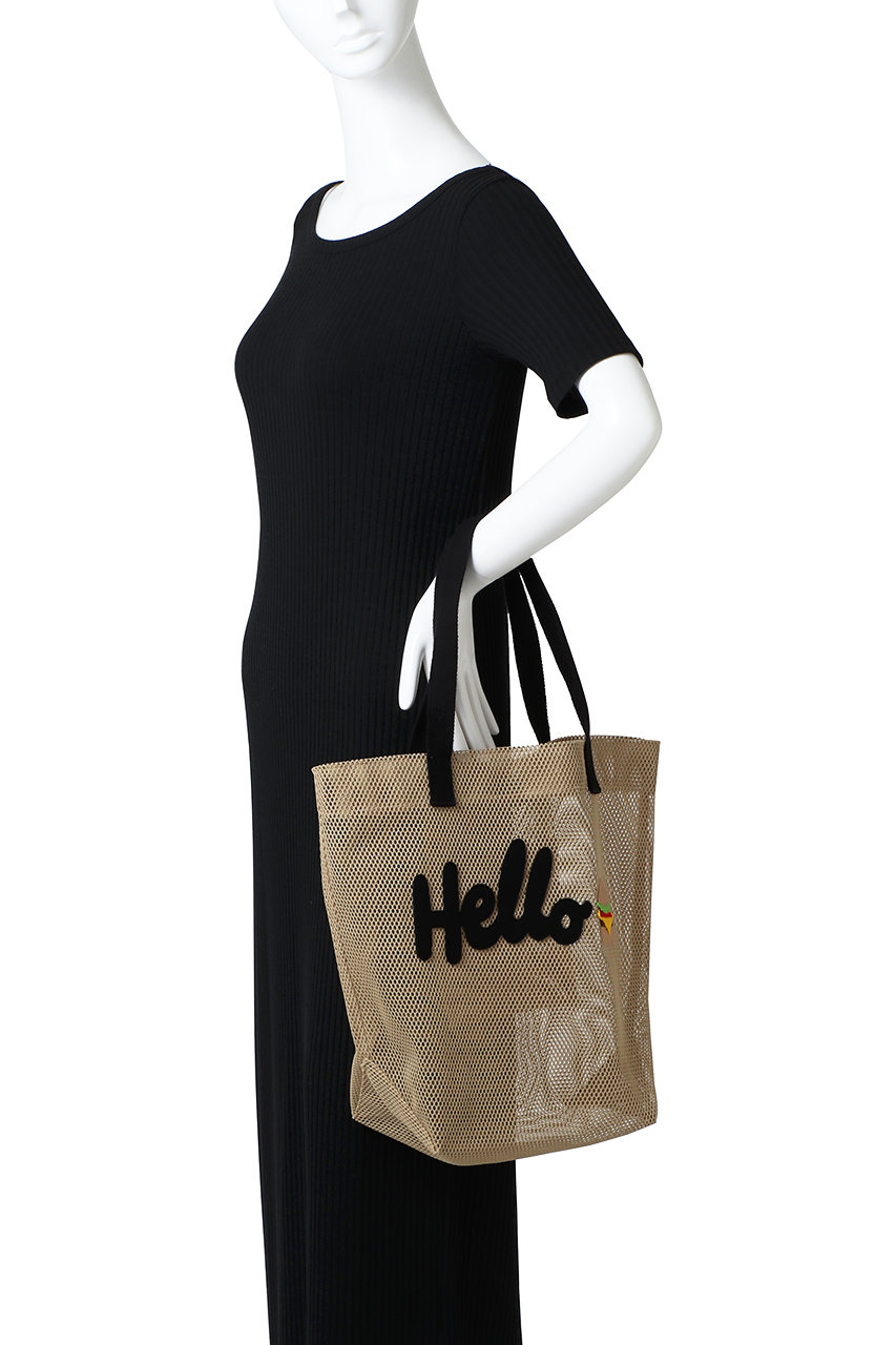 LUDLOW(ラドロー)｜【ELLE SHOP限定】メッシュトートバッグ/ベージュ