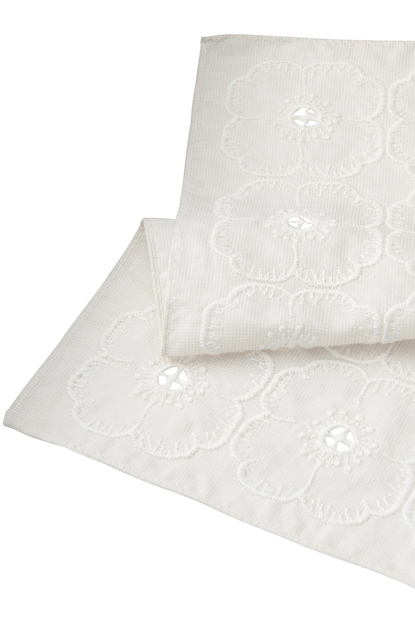 mina perhonen(ミナ ペルホネン)｜anemoneハンカチ/ホワイト の通販