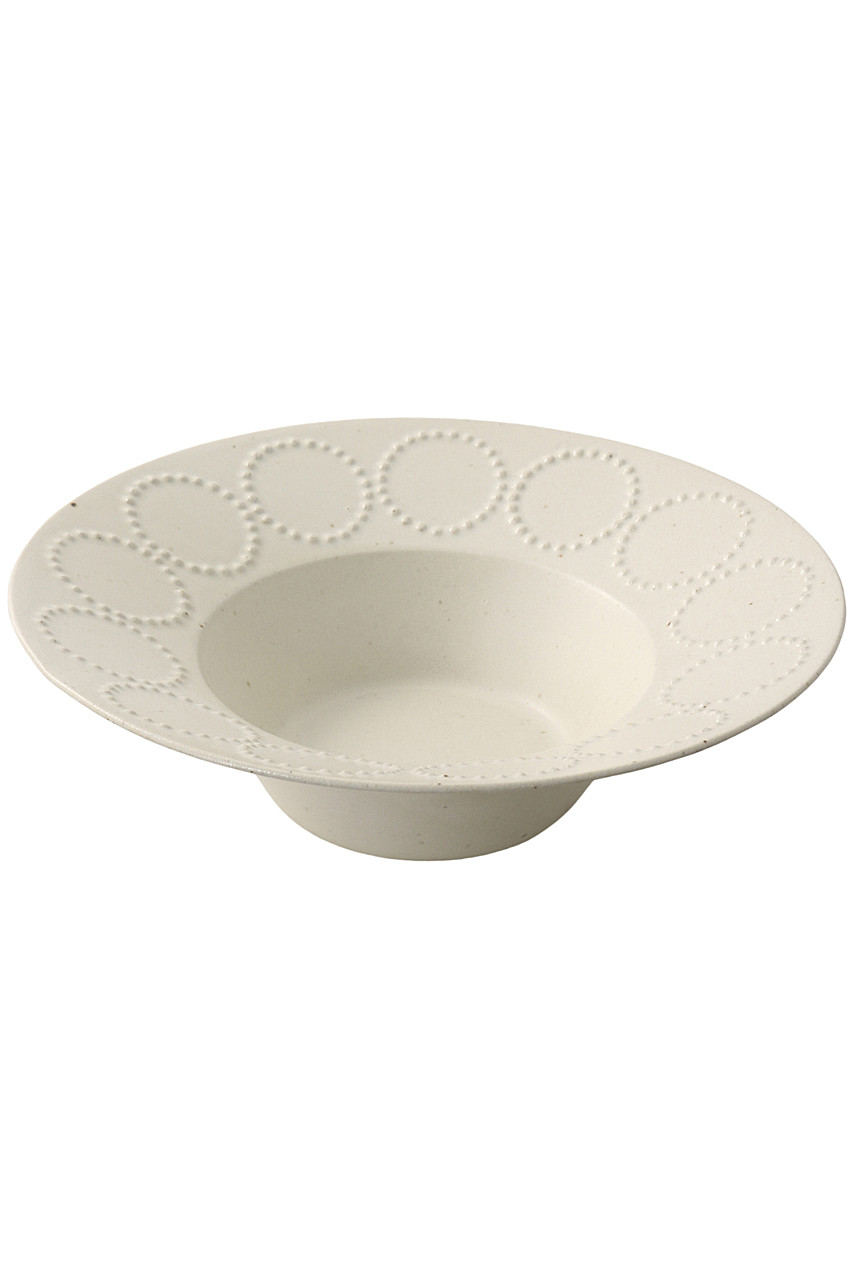 mina perhonen(ミナ ペルホネン)｜tambourine 深皿 23cm/ホワイト の