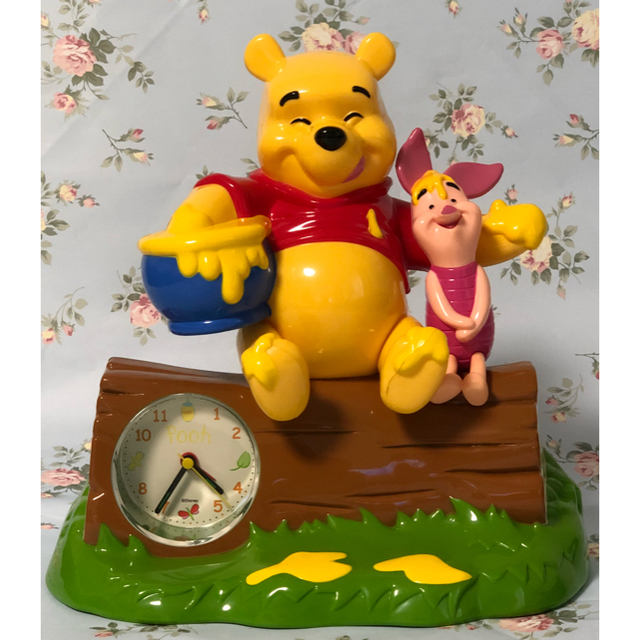Disney - （ 美品 ）Disney プーさん おしゃべり目覚まし時計