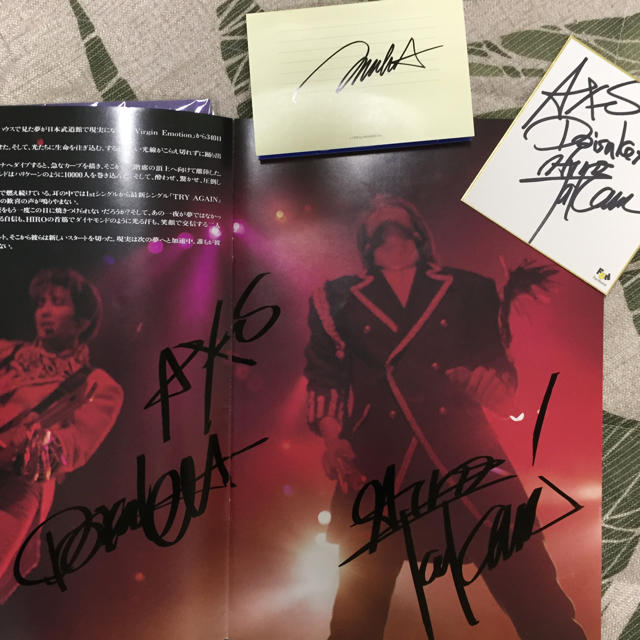 access アクセス 浅倉大介 貴水博之 サイン入りパンフ、色紙などの通販