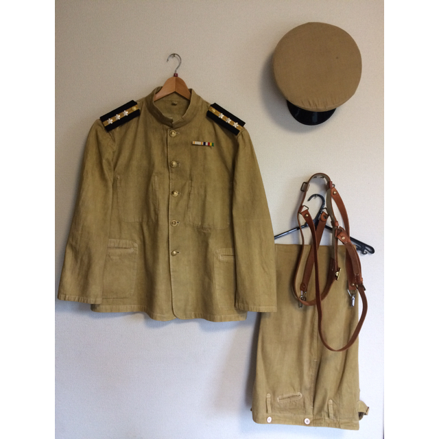 日本軍 明治19年式 肋骨服 軍服 軍衣 功三級金鵄勲章 海軍陸戦隊軍衣の