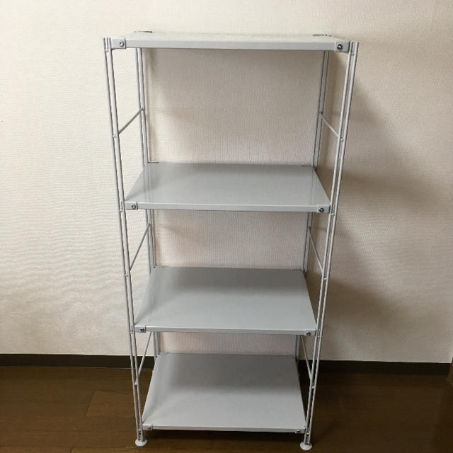 MUJI (無印良品) - 無印 ユニットシェルフ グレー 中 3段 送料込みの