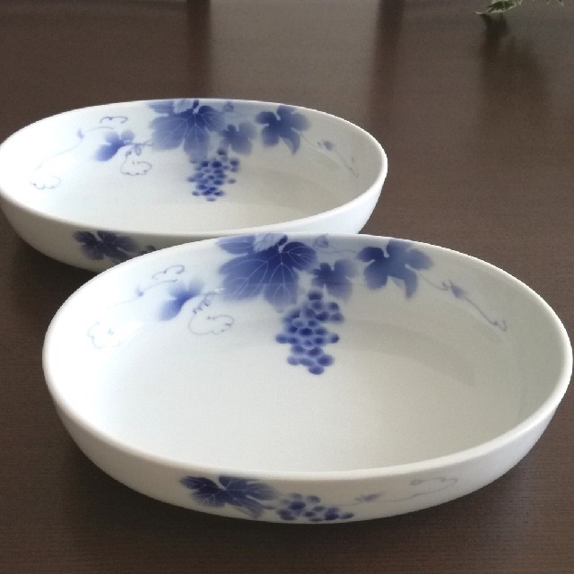 🍇深川製磁 ブルーワイナリー パスタ皿 2枚セットの通販 by ☘️ shop