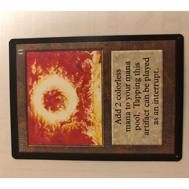 取り置き中 MTG 太陽の指輪/sol ring ベータ β