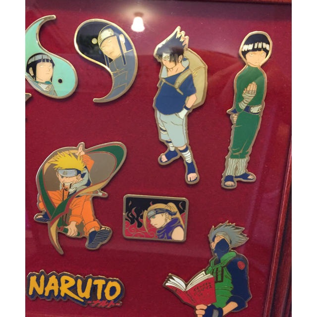 ジャンプ懸賞品「NARUTO-ナルト-」額縁入ピンズセットの通販 by U's