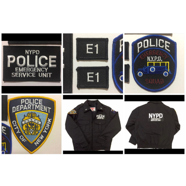 NYPD ニューヨーク市警察 ESU パッチ/ワッペン 6枚セット 新品の通販