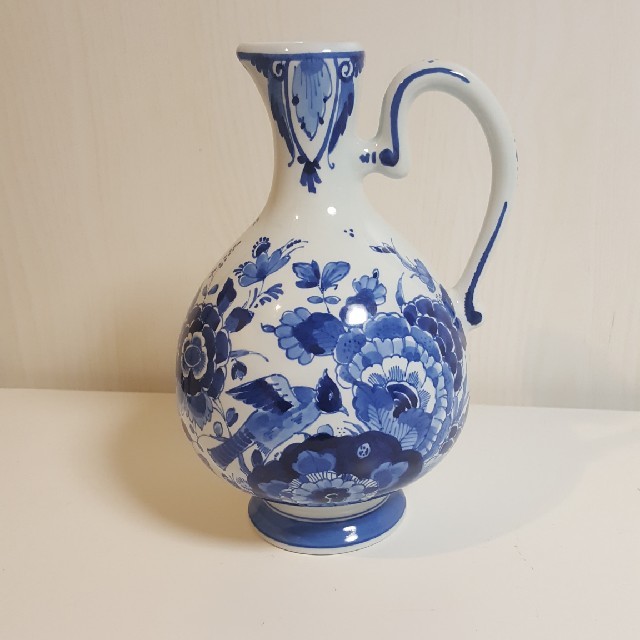ロイヤルデルフト ビンテージ 手描き 水さし/花瓶 オランダ デルフト