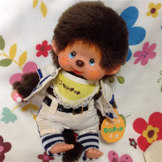 モンチッチS野球ユニフォーム旧ロゴセキグチぬいぐるみレトロで