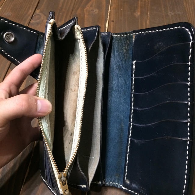 ビーズ屋公ちゃん。コードバンウォレット 本藍染の通販 by ゆう's shop