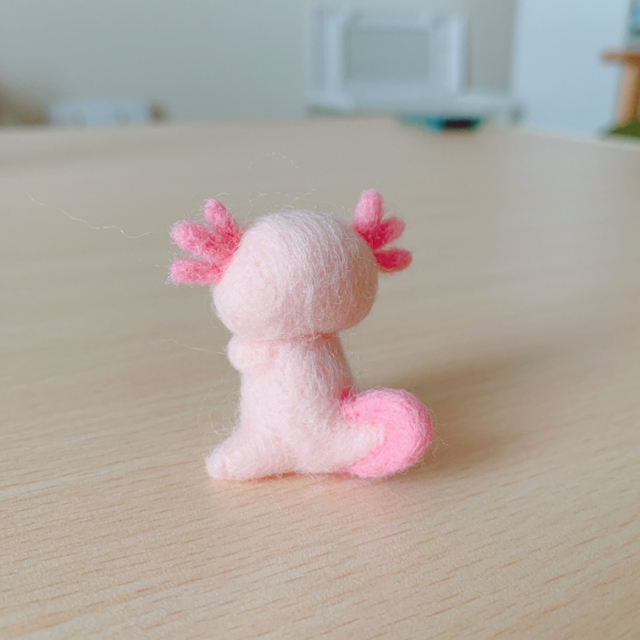moi様専用☆ウーパールーパーちゃん/ピンク♡羊毛フェルトの通販 by 羊