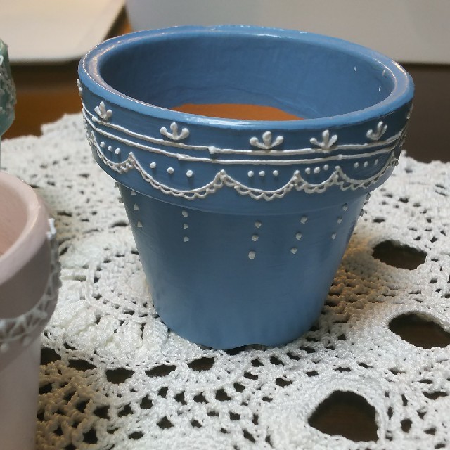 売約済み リメイク鉢 レース鉢の通販 by こゆきさん家の多肉ちゃん｜ラクマ
