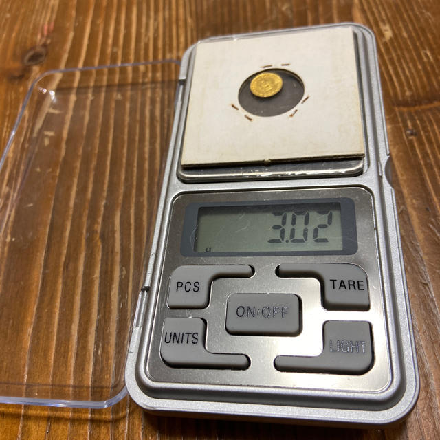 メキシコ 1865年 マクシミリアン 世界最小金貨 極美品の通販 by