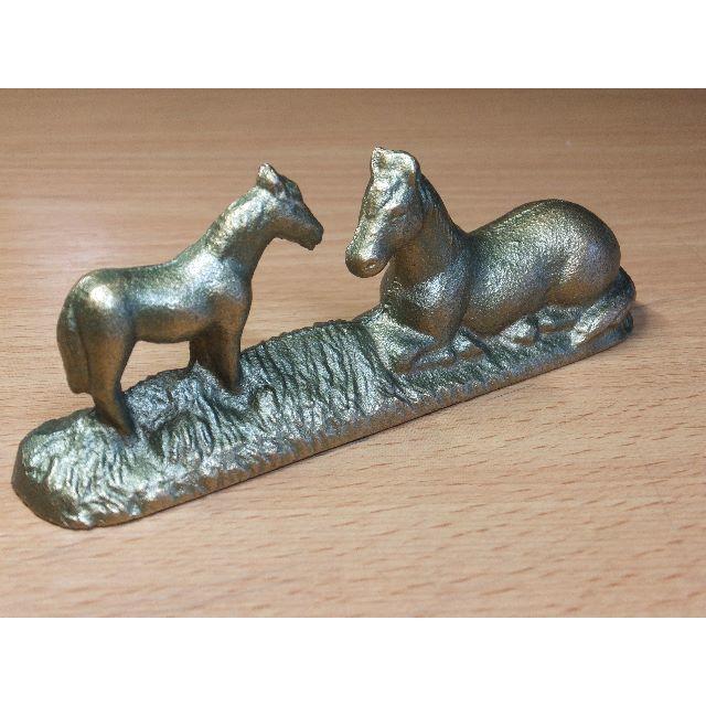 高岡銅・鉄器の文鎮 親子の馬の通販 by 断捨離爺や's shop｜ラクマ