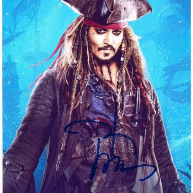 パイレーツ・オブ・カリビアン ジョニー・デップ 直筆サイン入り写真の