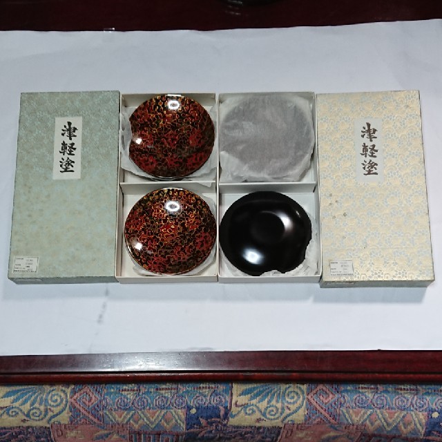 津軽塗銘々皿5枚入り2箱10枚未使用品☆常識の範囲の価格交渉OK☆の