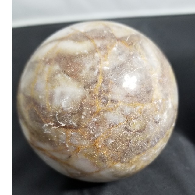 大理石 80ミリ玉 原石台座付き 置物 パワーストーンの通販 by エンゼル