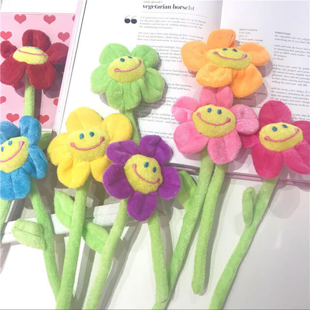 ぬいぐるみ 花束 スマイルフラワー ブーケ 韓国 オルチャン ギフト