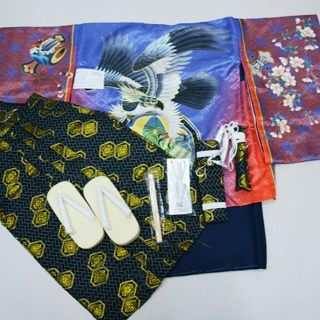 七五三 五歳 男児 羽織袴フルセット M寸 金刺繍 袴変更可能 NO34274の