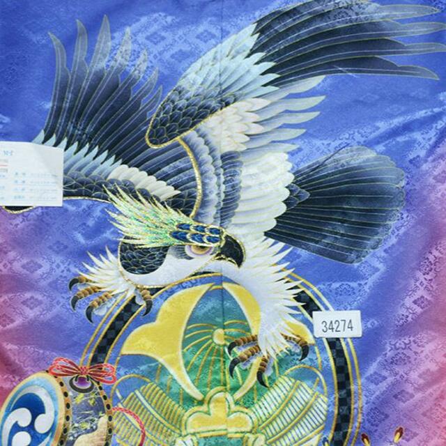 七五三 五歳 男児 羽織袴フルセット M寸 金刺繍 袴変更可能 NO34274の