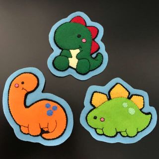 nokoo様 専用ページ 恐竜 フェルト ワッペン ハンドメイドの通販 by