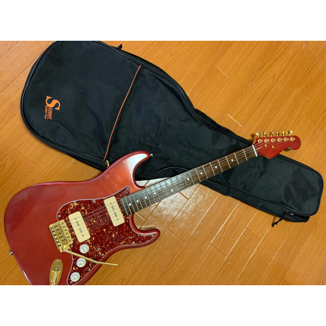 送料込で再出品 ノーブランド ストラトキャスター タイプ P90タイプPU