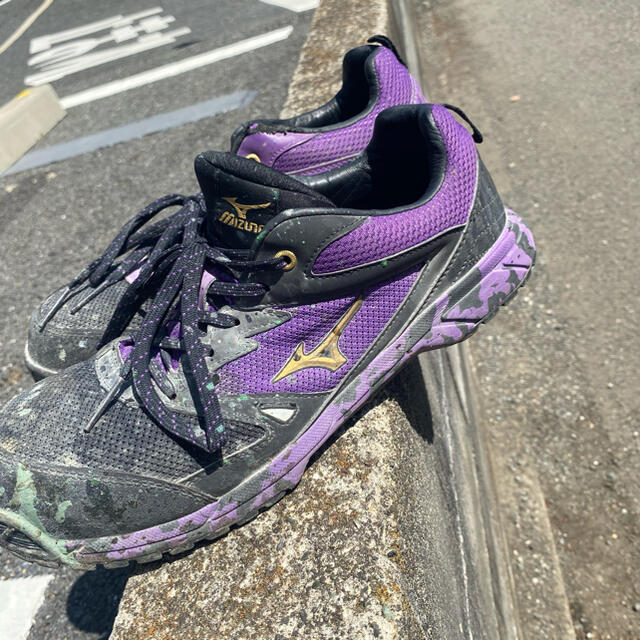 MIZUNO - 安全靴 26.5 紫の通販 by @｜ミズノならラクマ