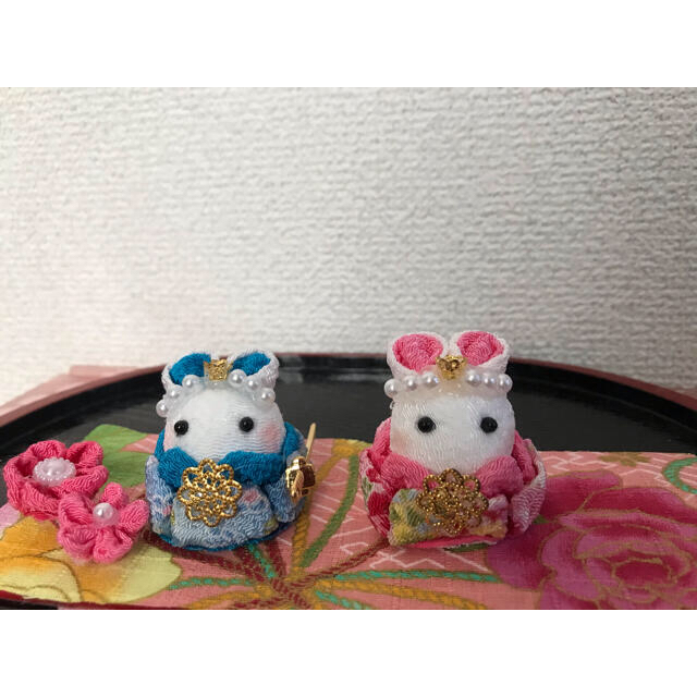 つまみ細工 ちりめん細工 五月人形 雛人形 2wayタイプの通販 by さち