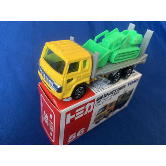 TOMMY - トミカ 青TOMY□56 日野 ブルドーザ運搬車 の通販 by まあ