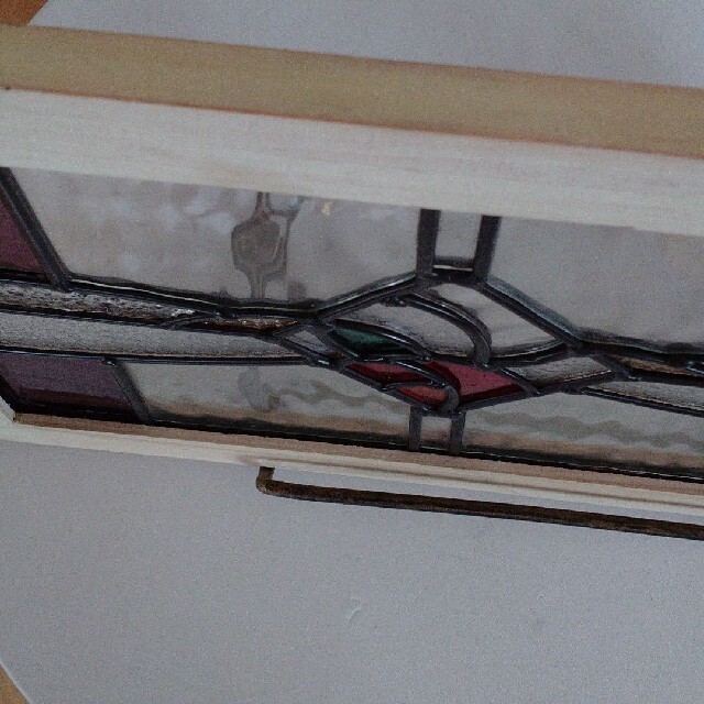 デッドストック アンティーク風 ステンドグラス 木枠の通販 by sea's