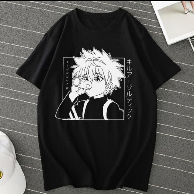 HUNTER×HUNTER キルア TシャツMサイズ ブラックの通販 by まつまつ's