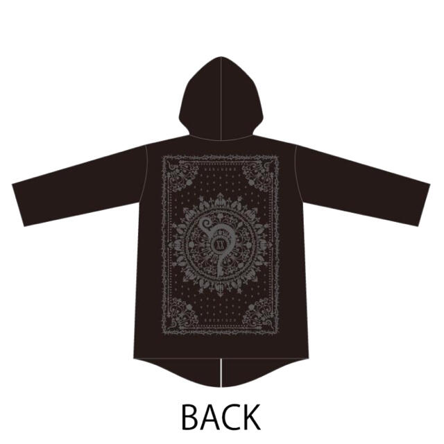 L'Arc～en～Ciel - HYDE ロングパーカー Mサイズ 黒 ROENTGEN