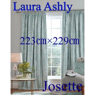 ローラアシュレイサマーパレスダックエッグカーテン 2枚で1組