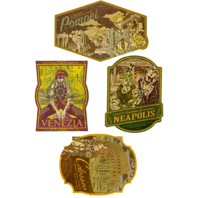 集英社 - ジョジョの奇妙な冒険 第5部 黄金の風 トラベルステッカー